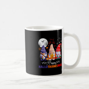Halloween Thanksgiving Christmas Happy HalloThanks Coffee Mug