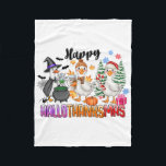 Halloween Thanksgiving Christmas Happy Hallothanks Fleece Blanket<br><div class="desc">Halloween Thanksgiving Christmas Happy Hallothanksmas Goose</div>