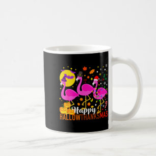 Halloween Thanksgiving Christmas Happy Hallowthank Coffee Mug