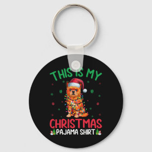 Halloween Thanksgiving Christmas Ugly Rottweiler D Key Ring