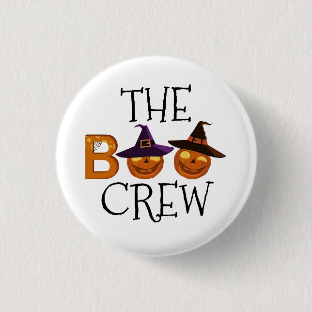 Halloween The Boo Crew Illustration  3 Cm Round Badge (Front)