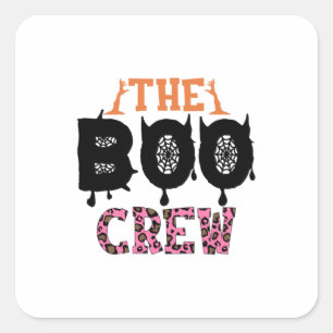 Halloween The Boo Crews Square Sticker