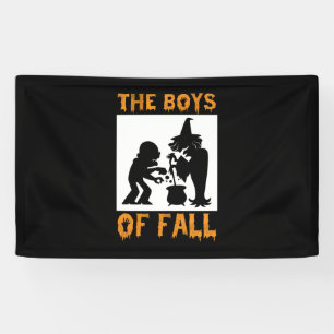 Halloween The Boys Of Fall Birthday Banner