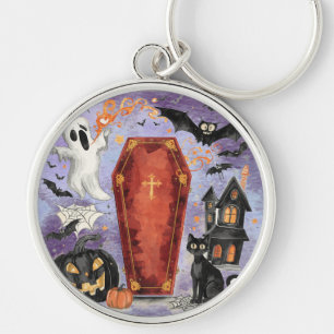 Halloween ,The Haunting of the Sealed Coffin Key Ring