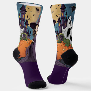 Halloween, The Pretty Witch and Her Friends,Modern Socks