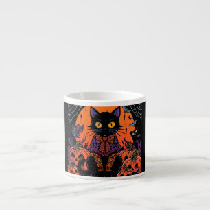 Halloween, The Pumpkin Patch Prowler, Black Cat Espresso Cup