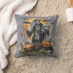 Halloween,The Skull Gentleman of the Harvest Moon Cushion