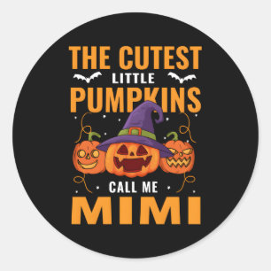 Halloween The St Little Pumpkins Call Me Mimi Classic Round Sticker