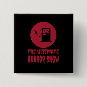 Halloween -The Ultimate Horror Show at Gas Station 15 Cm Square Badge