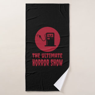 Halloween -The Ultimate Horror Show at Gas Station Bath Towel