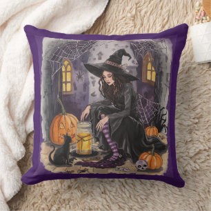 Halloween, The Witch ,Her Potion ,and the Midnight Cushion