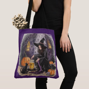Halloween, The Witch ,Her Potion ,and the Midnight Tote Bag
