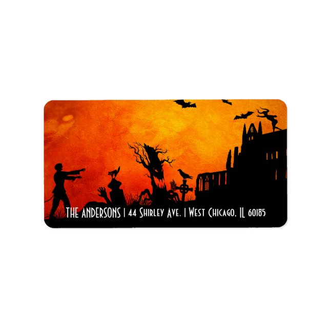 Halloween Theme Address Labels (Front)
