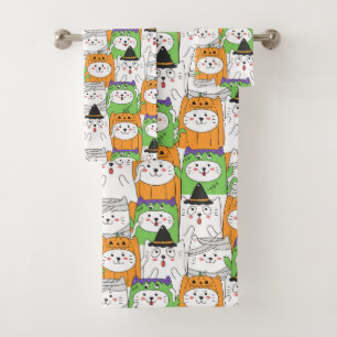 Halloween Theme Bath Towel Set