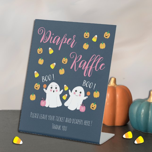 Halloween Theme Diaper Raffle Dark Blue Sign (Creator Uploaded)