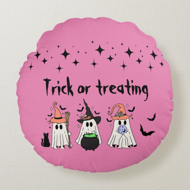 Halloween Theme Round Cushion (Front)
