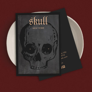 Halloween Theme Skull Earring Display Card