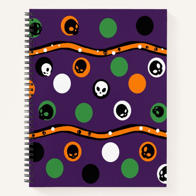 Halloween Theme Spiral Notebook (Front)