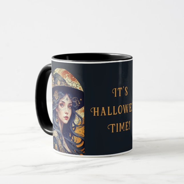 Halloween Theme - Tattooed Witch Mug (Front Left)