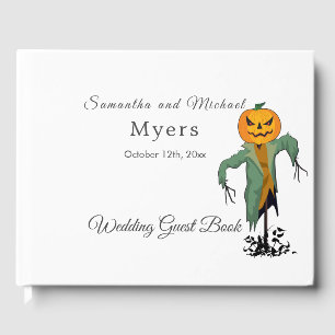 Halloween Theme Wedding Guest Book with PHOTO