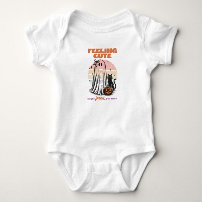 Halloween-Themed Baby Bodysuit (Front)