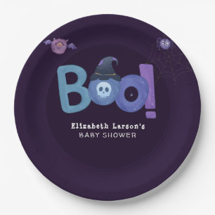 Halloween Themed Baby Shower Cute Party Paper Plate