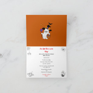 Halloween Themed Baby Shower Invite