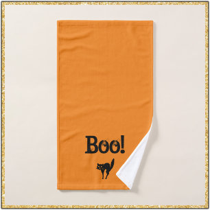 Halloween Themed Boo Hand Towel