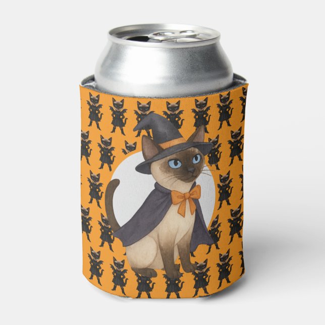 Halloween themed for Cat Lovers Can Cooler (Can Front)