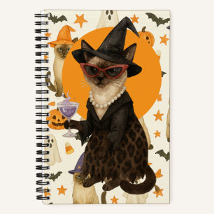 Halloween themed for Cat Lovers Notebook