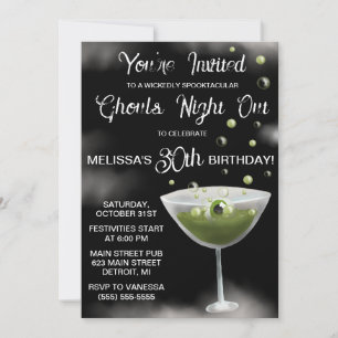 Halloween Themed Ghouls' Night Out Invitation