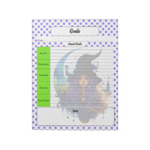 Halloween Themed Goals template Notepad