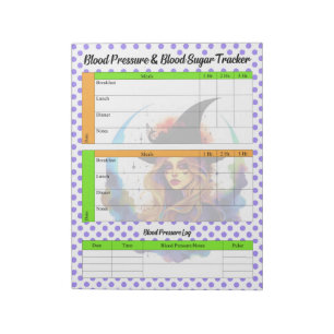 Halloween Themed Health Log Notepad