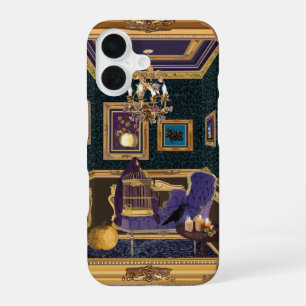 Halloween Themed Luxurious Baroque Boudoir iPhone 16 Case