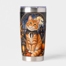 HALLOWEEN THEMED ORANGE TABBY CAT