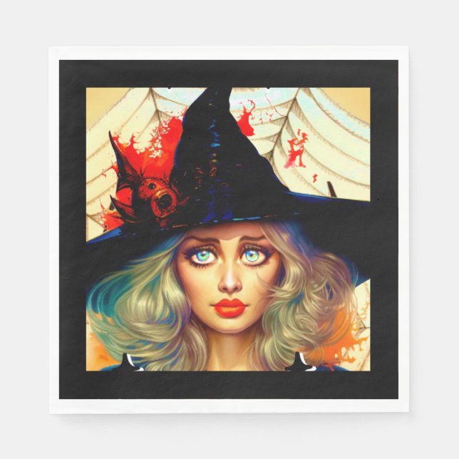 Halloween Themed Party Accessories Napkin (Front)