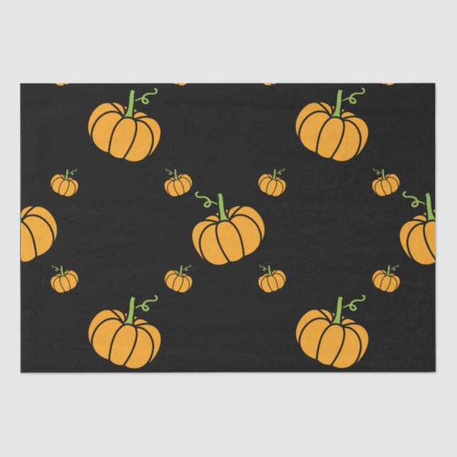 Halloween themed pumpkin   tissue paper (Front)
