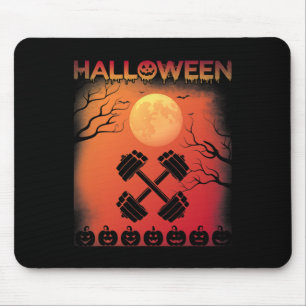 Halloween Themed Vintage Style Gym Halloween Holid Mouse Mat