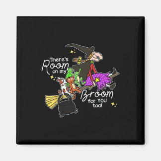 Halloween There's Room On My Broom For You Too Tea Magnet