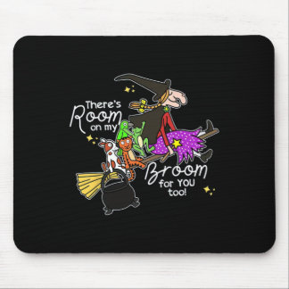Halloween There's Room On My Broom For You Too Tea Mouse Mat
