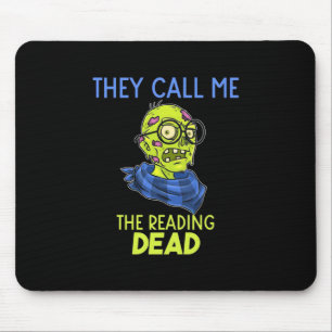 Halloween They Call Me The Reading Mouse Mat