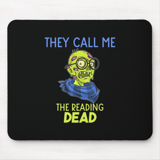Halloween They Call Me The Reading Mouse Mat (Front)