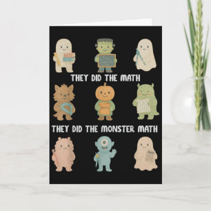 Halloween They Did The Math They Did The Monster M Card