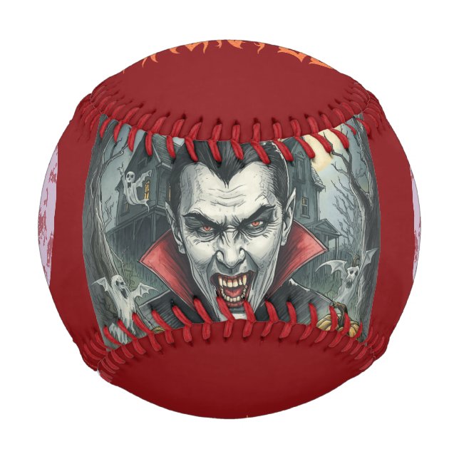 Halloween, Thirsty Vampire  Baseball (Front)