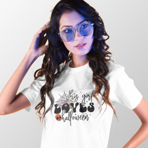 HALLOWEEN THIS GIRL LOVES HALLOWEEN SPIDERWEB T-Shirt