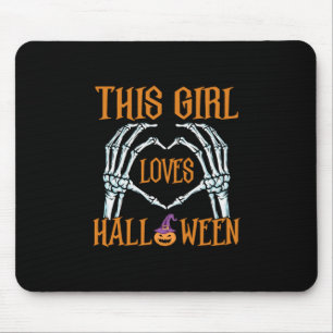 Halloween This Girl Loves Halloweens Birthday Mouse Mat