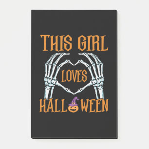 Halloween This Girl Loves Halloweens Birthday Post-it Notes