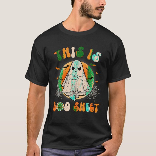 Halloween This Is Boo Sheet Ghost Retro Retro T Sh T-Shirt (Front)
