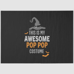 Halloween This Is My Awesome Pop Pop Birthday Tissue Paper