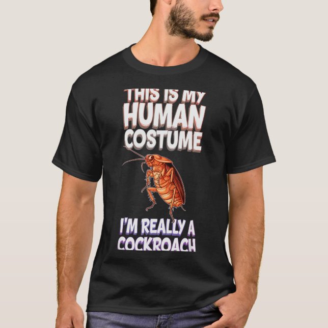 Halloween This Is My Human Costume I'm Really A Ro T-Shirt (Front)